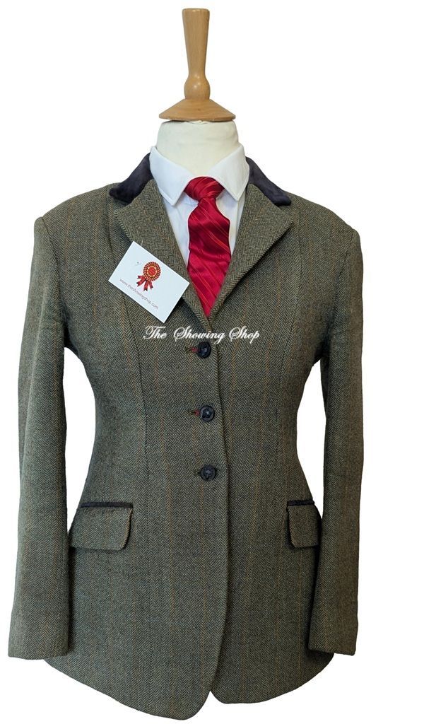 LADIES MEARS GREEN TWEED JACKET SIZE 12 (36) LADIES MEARS GREEN TWEED JACKET SIZE 12 (36)