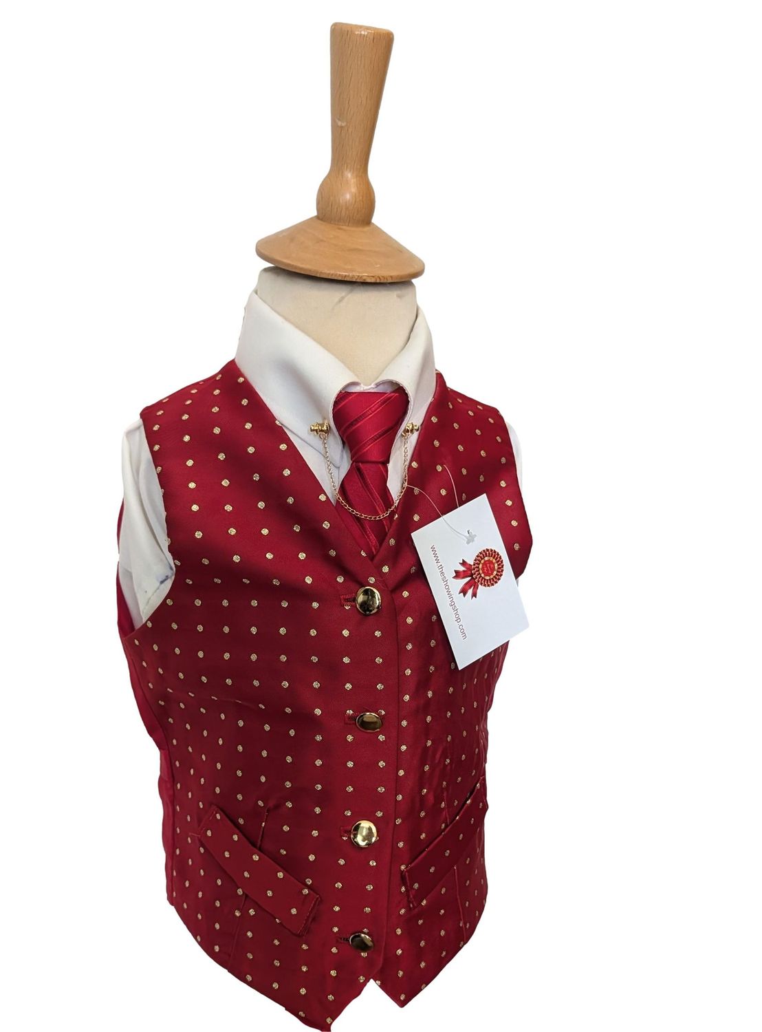 BRAND NEW CHILDS SHOWQUEST RED SHOWING WAISTCOAT SIZE 26 BRAND NEW CHILDS SHOWQUEST RED SHOWING WAISTCOAT SIZE 26