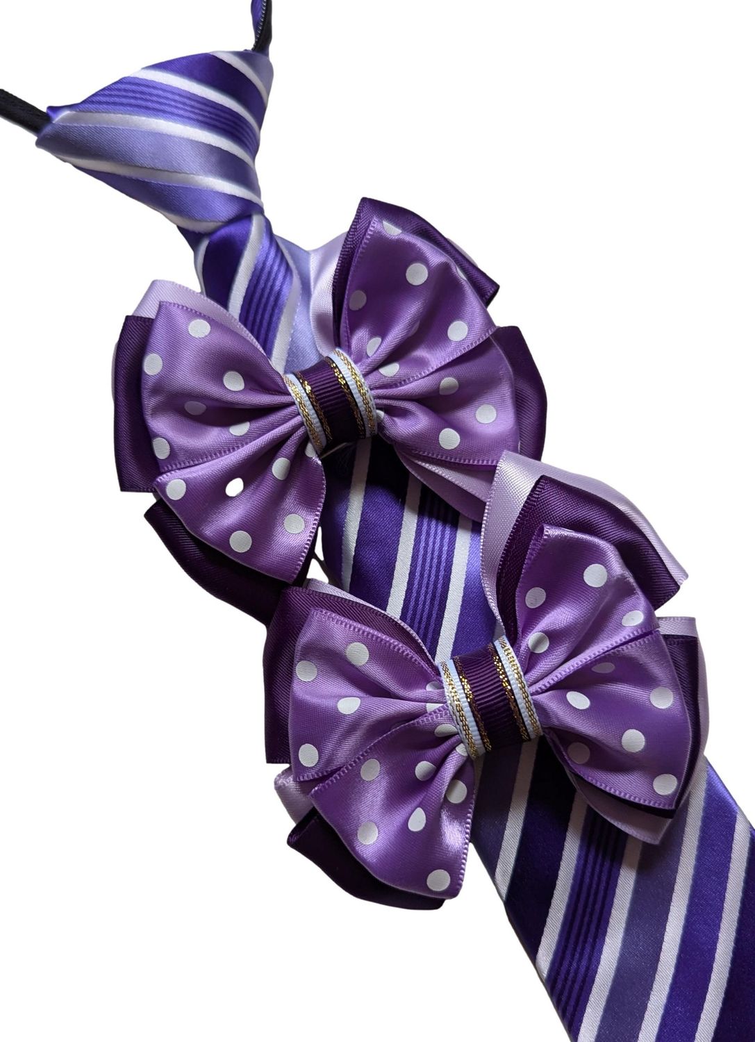 PREMIUM PURPLE & LILAC SHOW BOWS & ZIP TIE SET PREMIUM PURPLE & LILAC SHOW BOWS & ZIP TIE SET
