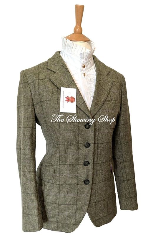 RYDALE  GREEN TWEED JACKET SIZE 16