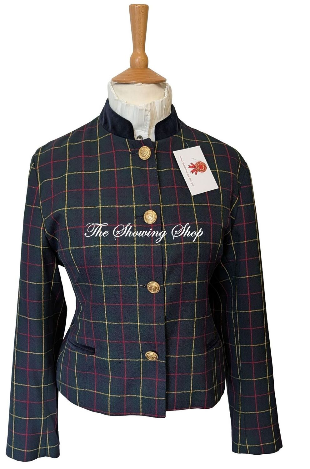 LADIES TARTAN WOOL JACKET SIZE 16 LADIES TARTAN WOOL JACKET SIZE 16