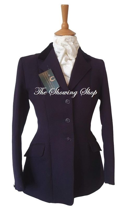 LADIES CALDENE NAVY WOOL SHOWING JACKET SIZE 12 (36)
