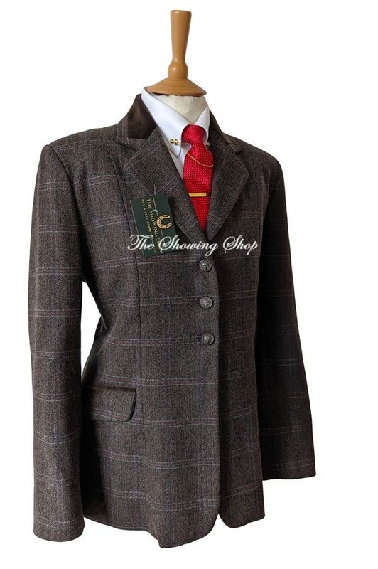 LADIES TAGG SHANNON BROWN TWEED JACKET SIZE 10 (34)