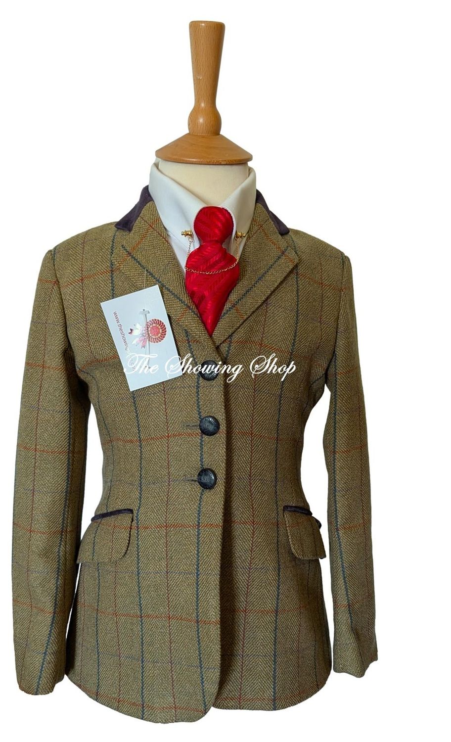 CHILDS ALEXANDER JAMES GREEN TWEED SHOWING JACKET SIZE 24