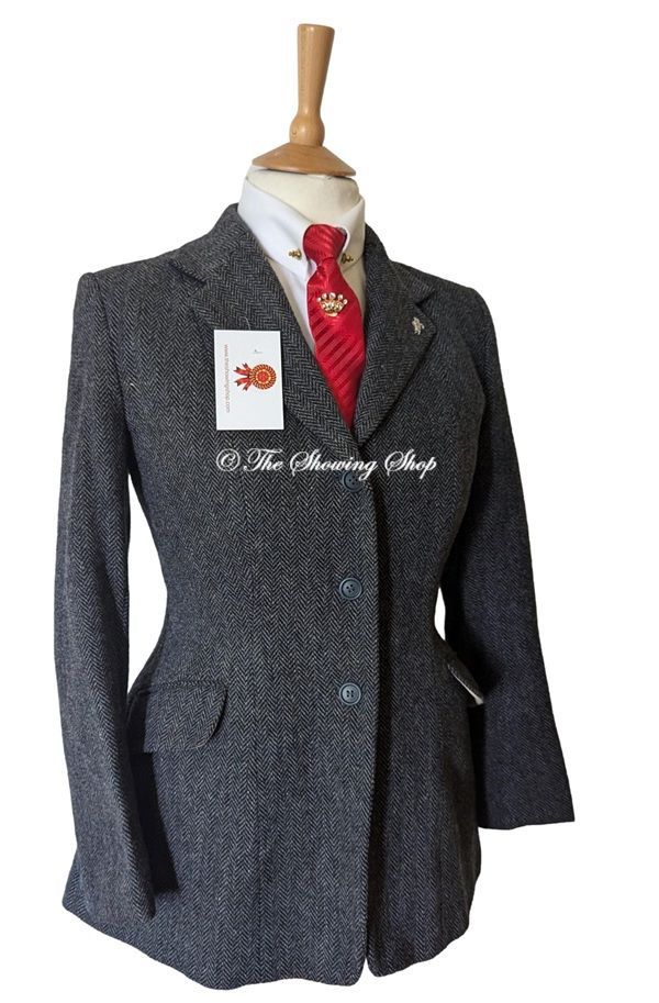 LADIES CALDENE SOUTHWOLD BLUE TWEED JACKET SIZE 12 (36)