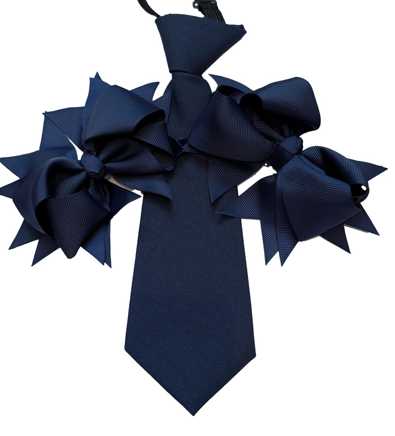 CHILDS NAVY  SHOW BOWS AND  TIE SET