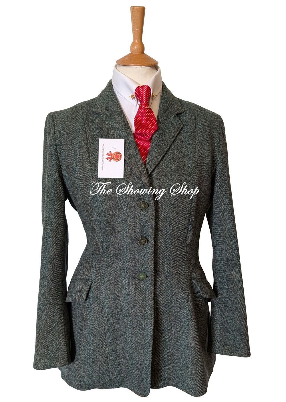 LADIES DERBY HOUSE GREEN & TEAL TWEED JACKET SIZE 16 (41) LADIES DERBY HOUSE GREEN & TEAL TWEED JACKET SIZE 16 (41)