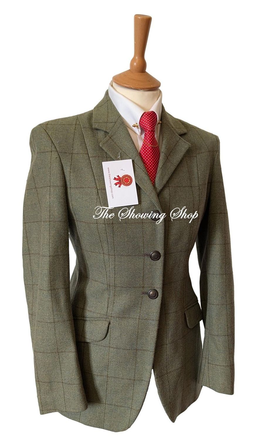 LADIES R H MEARS GREEN TWEED SHOWING JACKET SIZE 10 ( 34) LADIES R H MEARS GREEN TWEED SHOWING JACKET SIZE 10 ( 34)
