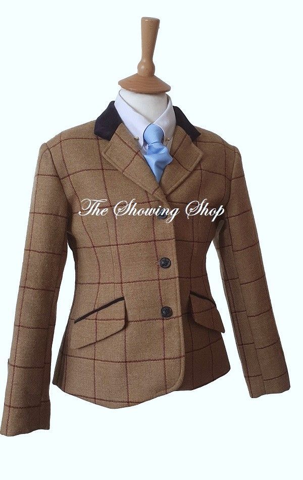 CHILDS EQUETECH WHEATLEY MUSTARD TWEED SHOWING JACKET SIZE 30 CHILDS EQUETECH WHEATLEY MUSTARD TWEED SHOWING JACKET SIZE 30