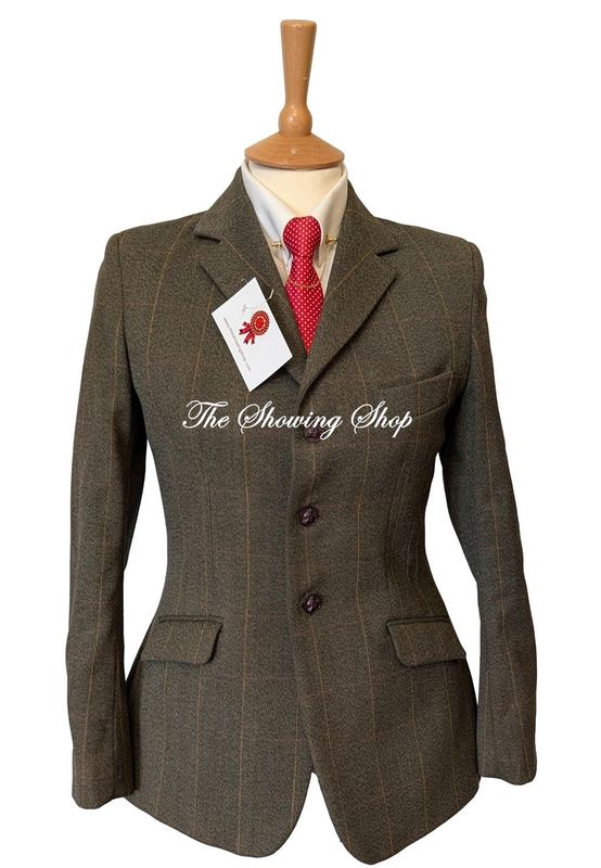 BOYS MEARS GREEN TWEED JACKET SIZE 35