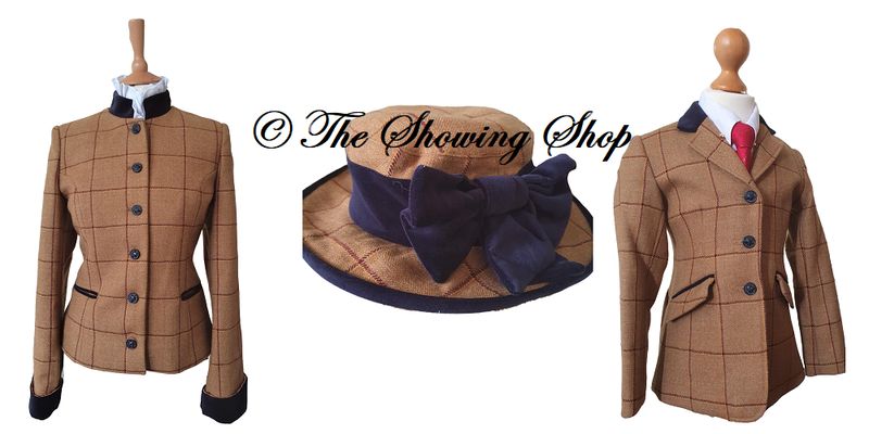 EQUETECH WHEATLEY TWEED LEAD REIN SET- LEADER & CHILDS- SIZES 12 & 24