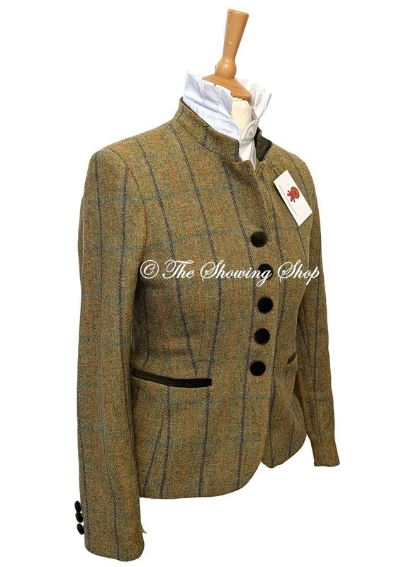 LADIES GREEN TWEED FITTED JACKET SIZE 12