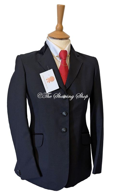 LADIES ALEXANDER JAMES NAVY WOOL SHOWING JACKET SIZE 8 (32)
