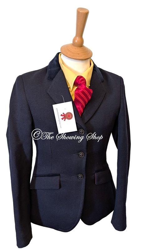CHILDS LE BEAU CHEVAL NAVY HEAVYWEIGHT SHOWING JACKET SIZE 28