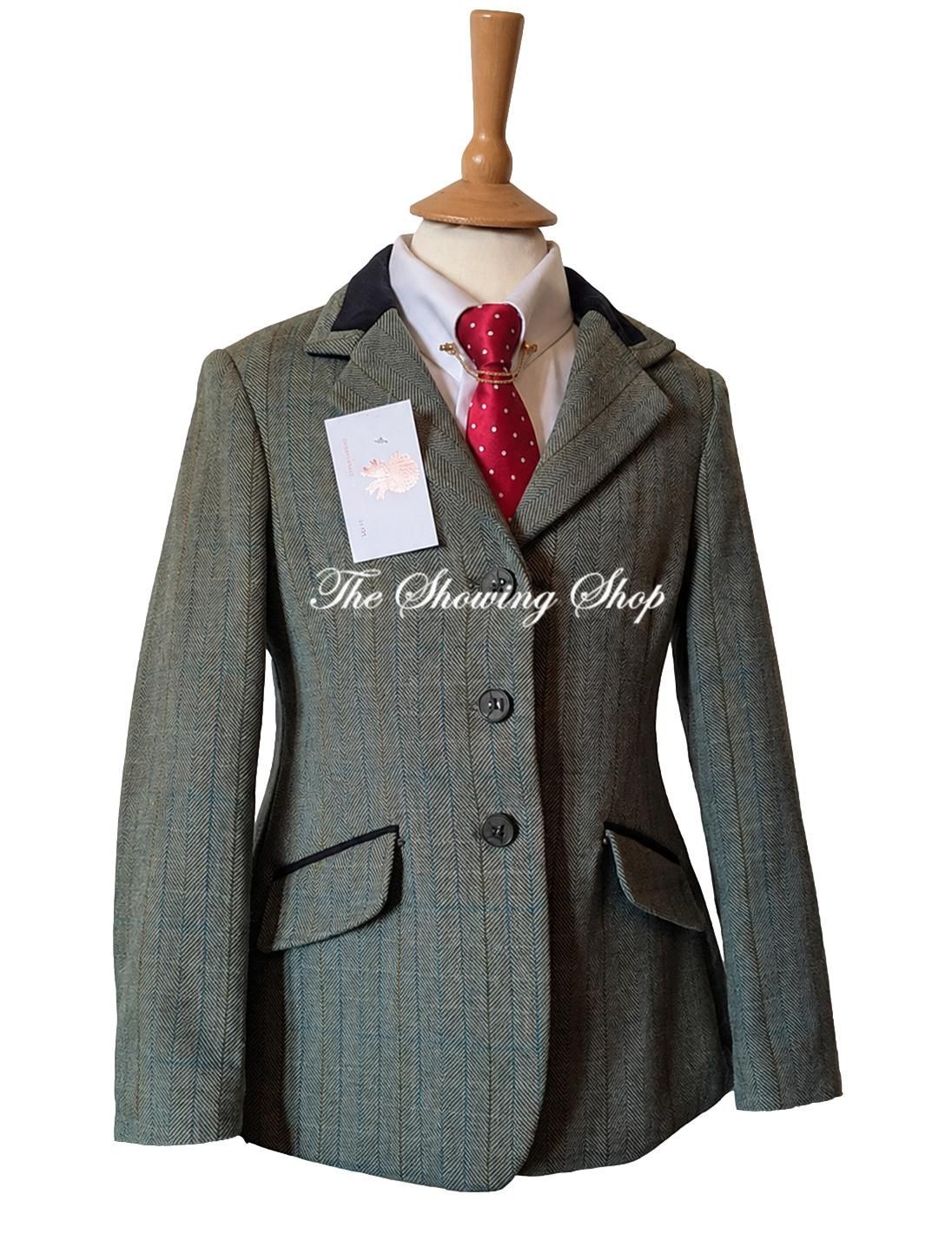 BRAND NEW LADIES SHIRES HUNTINGDON GREEN TWEED JACKET SIZE 12 (36) BRAND NEW LADIES SHIRES HUNTINGDON GREEN TWEED JACKET SIZE 12 (36)