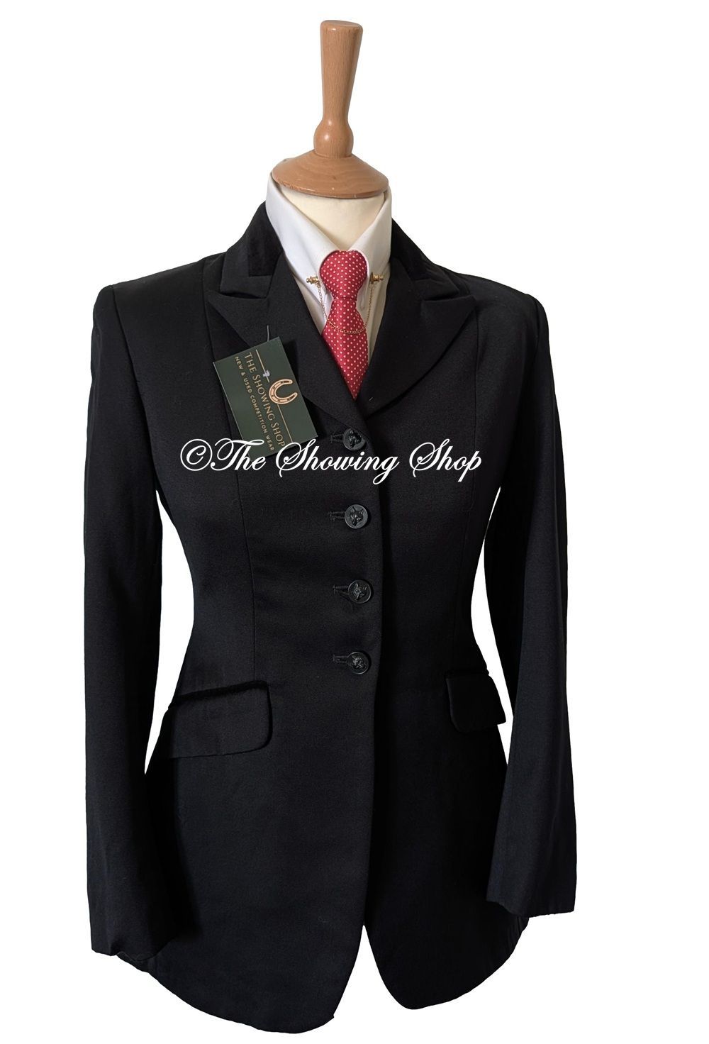 LADIES R H MEARS BLACK WOOL SHOWING/ COMPETITION JACKET SIZE 10 (34) LADIES R H MEARS BLACK WOOL SHOWING/ COMPETITION JACKET SIZE 10 (34)