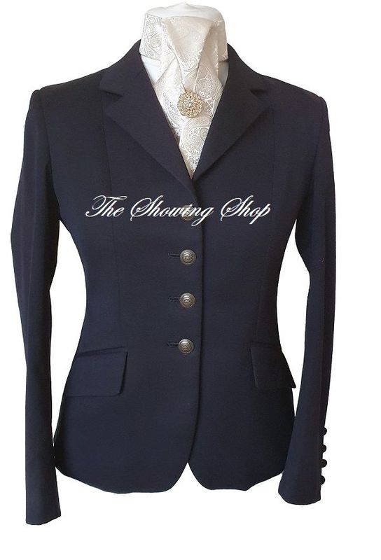 LADIES MEARS NAVY WOOL SHOWING/ COMPETITION JACKET SIZE 10 (34)