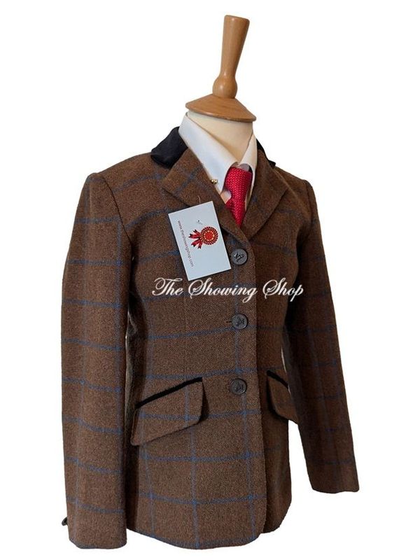 CHILDS SHIRES AUBRION BROWN TWEED JACKET SIZE 24