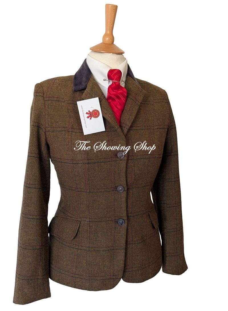 LADIES CALDENE SILVERDALE BROWN TWEED JACKET SIZE 14 (38) LADIES CALDENE SILVERDALE BROWN TWEED JACKET SIZE 14 (38)