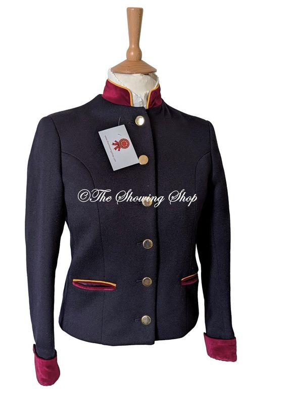 LE BEAU CHEVAL NAVY WOOL LEADERS JACKET SIZE 10