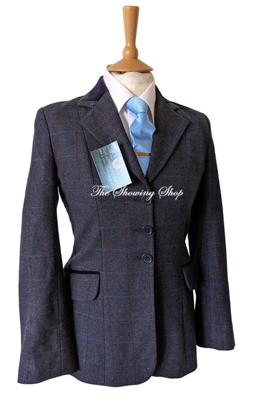 CHILDS TAGG ELF VIENNA BLUE TWEED JACKET SIZE 28