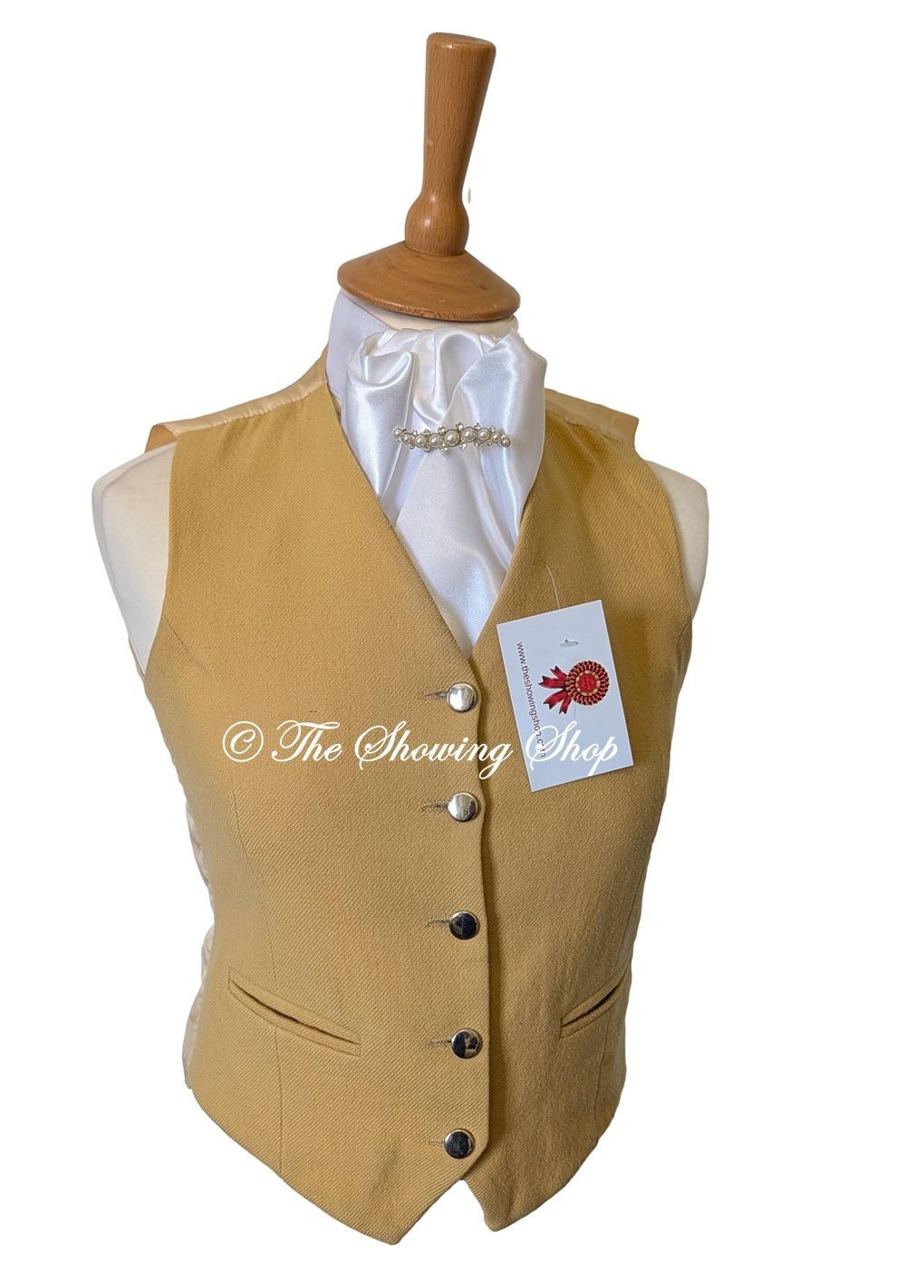 LADIES PRETTY PONIES YELLOW WOOL WAISTCOAT SIZE 10 (34) LADIES PRETTY PONIES YELLOW WOOL WAISTCOAT SIZE 10 (34)