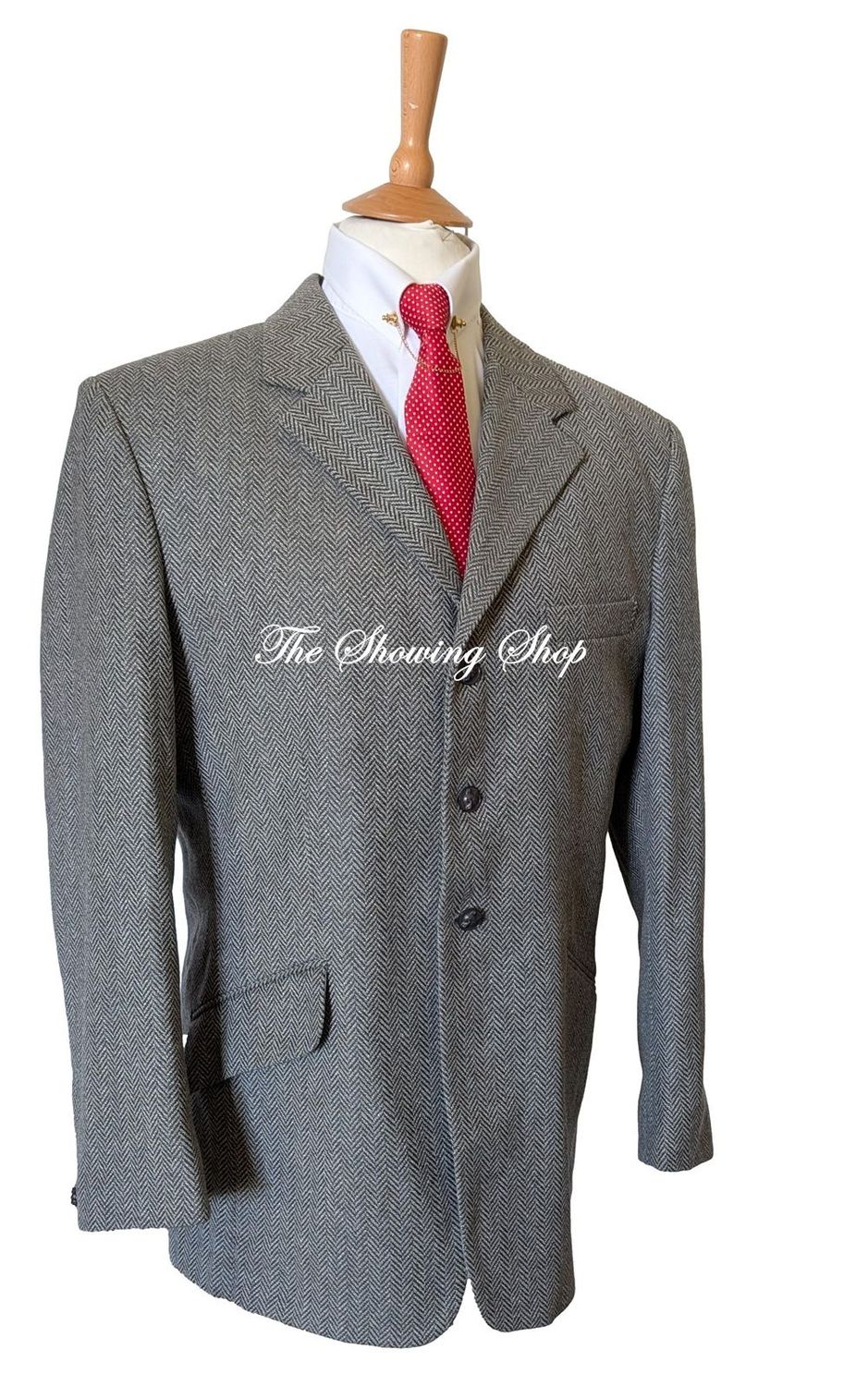 MENS MEARS GREY TWEED SHOWING/ HUNTING JACKET SIZE 42 MENS MEARS GREY TWEED SHOWING/ HUNTING JACKET SIZE 42