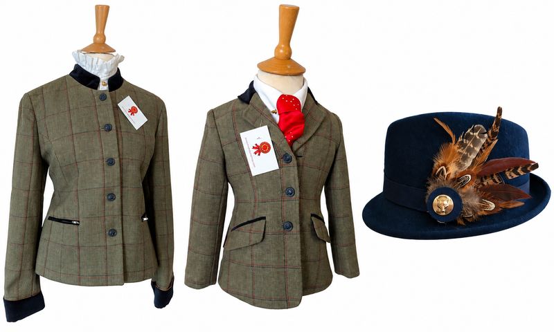 EQUETECH LAUNTON TWEED LEAD REIN SET- LEADER & CHILDS- SIZES 16 & 24