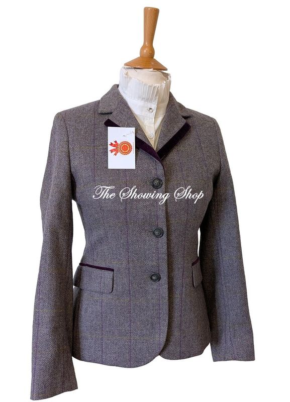 LADIES PINTA PURPLE TWEED JACKET SIZE 10