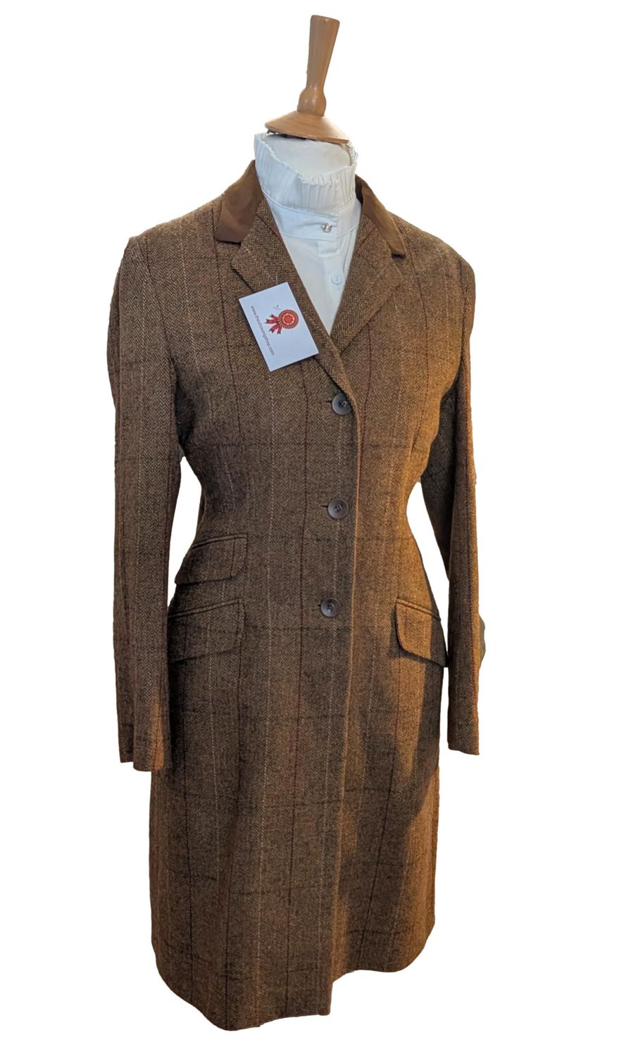 LADIES TROTTER & DEANE BROWN TWEED COAT SIZE 14 LADIES TROTTER & DEANE BROWN TWEED COAT SIZE 14