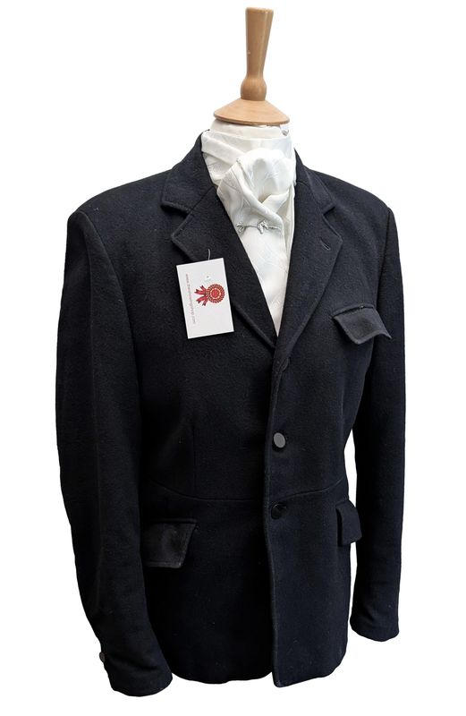 MENS SADDLEMASTER BLACK HEAVYWEIGHT HUNT COAT SIZE 42