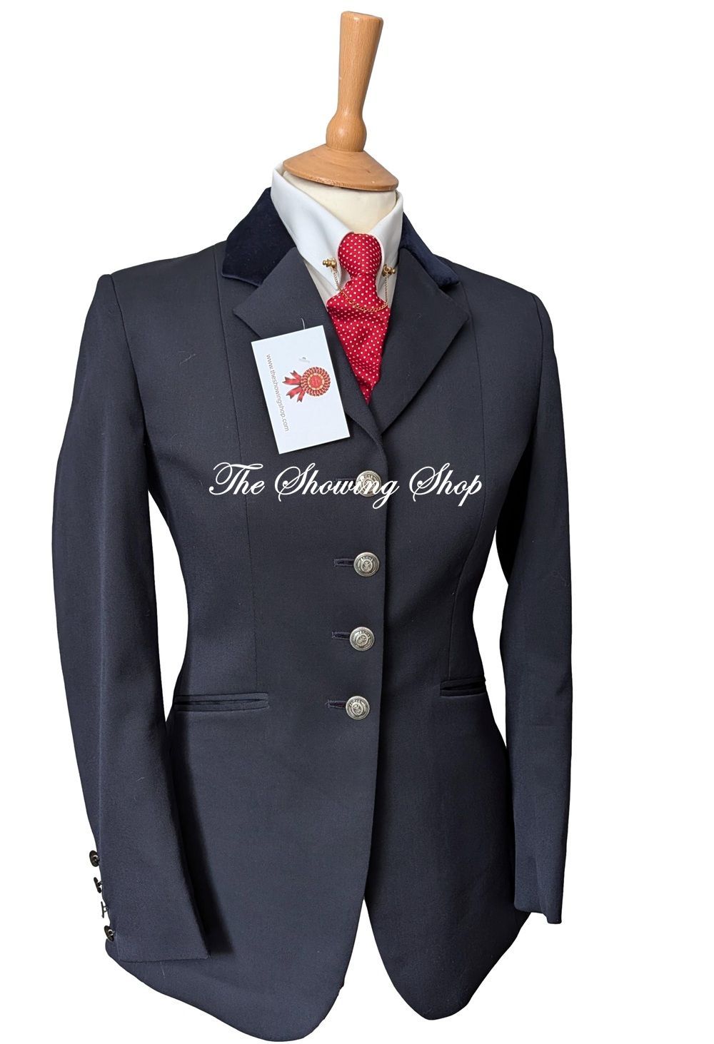 LADIES MEARS DRESSAGE DELUXE NAVY WOOL BLEND SHOWING/ COMPETITION JACKET SIZE 10 (34) LADIES MEARS DRESSAGE DELUXE NAVY WOOL BLEND SHOWING/ COMPETITION JACKET SIZE 10 (34)