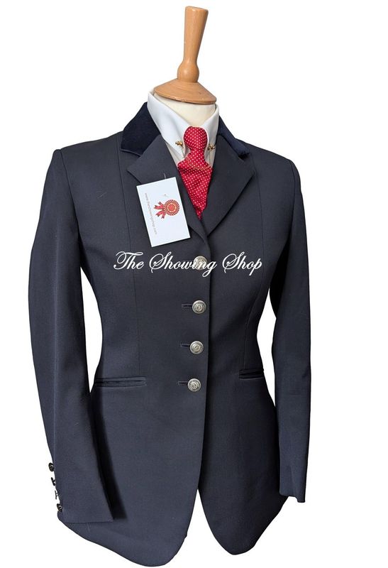 LADIES MEARS DRESSAGE DELUXE NAVY WOOL BLEND SHOWING/ COMPETITION JACKET SIZE 10 (34)