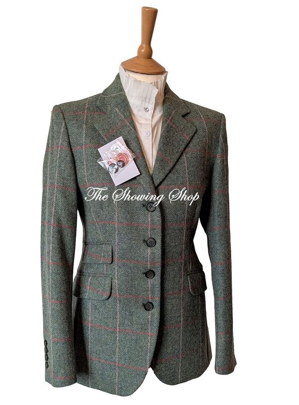 RYDALE GREEN & PINK TWEED JACKET SIZE 10
