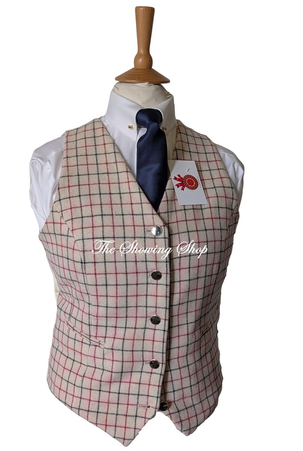 LADIES SHIRES CLIFTON TATERSALL WOOL WAISTCOAT SIZE 16 LADIES SHIRES CLIFTON TATERSALL WOOL WAISTCOAT SIZE 16