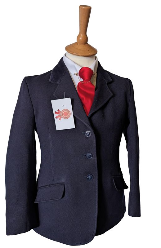 CHILDS CALDENE NAVY WOOL SHOWING JACKET SIZE 28