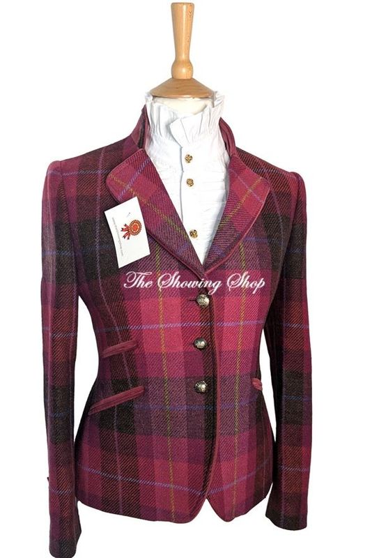 LADIES BARILOCHE PLUM & PINK  TWEED JACKET SIZE 10
