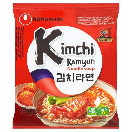 Nong-Shim Instant Kimchi Noodle Soup 120G Nong-Shim Instant Kimchi Noodle Soup 120G