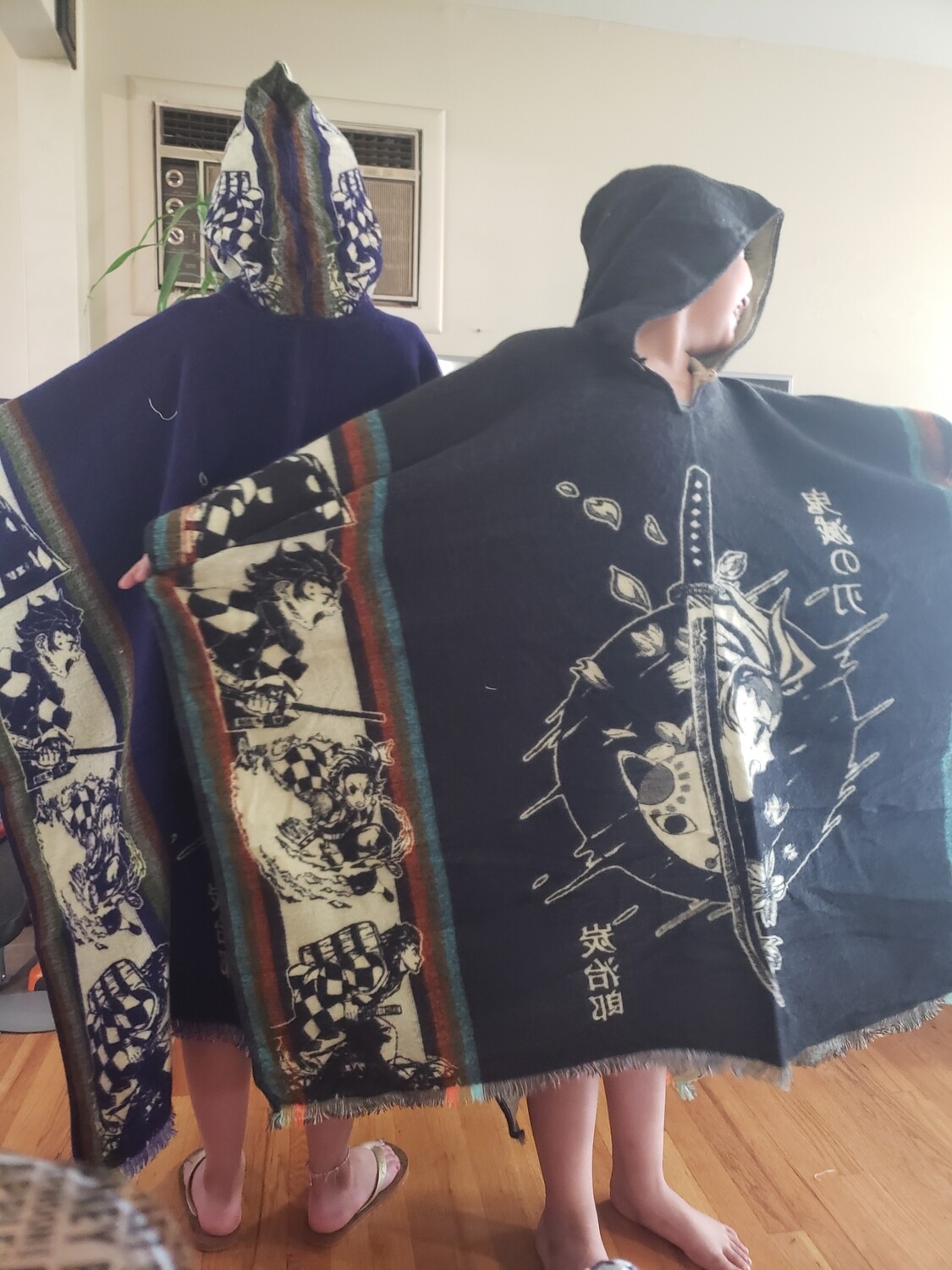 Demon Slayer Tajiro Knit Poncho