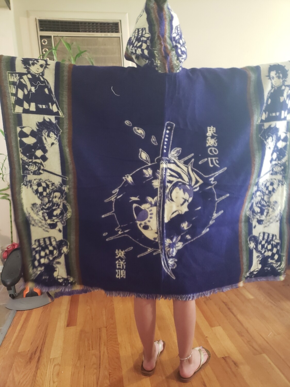 Demon Slayer Tajiro Knit Poncho