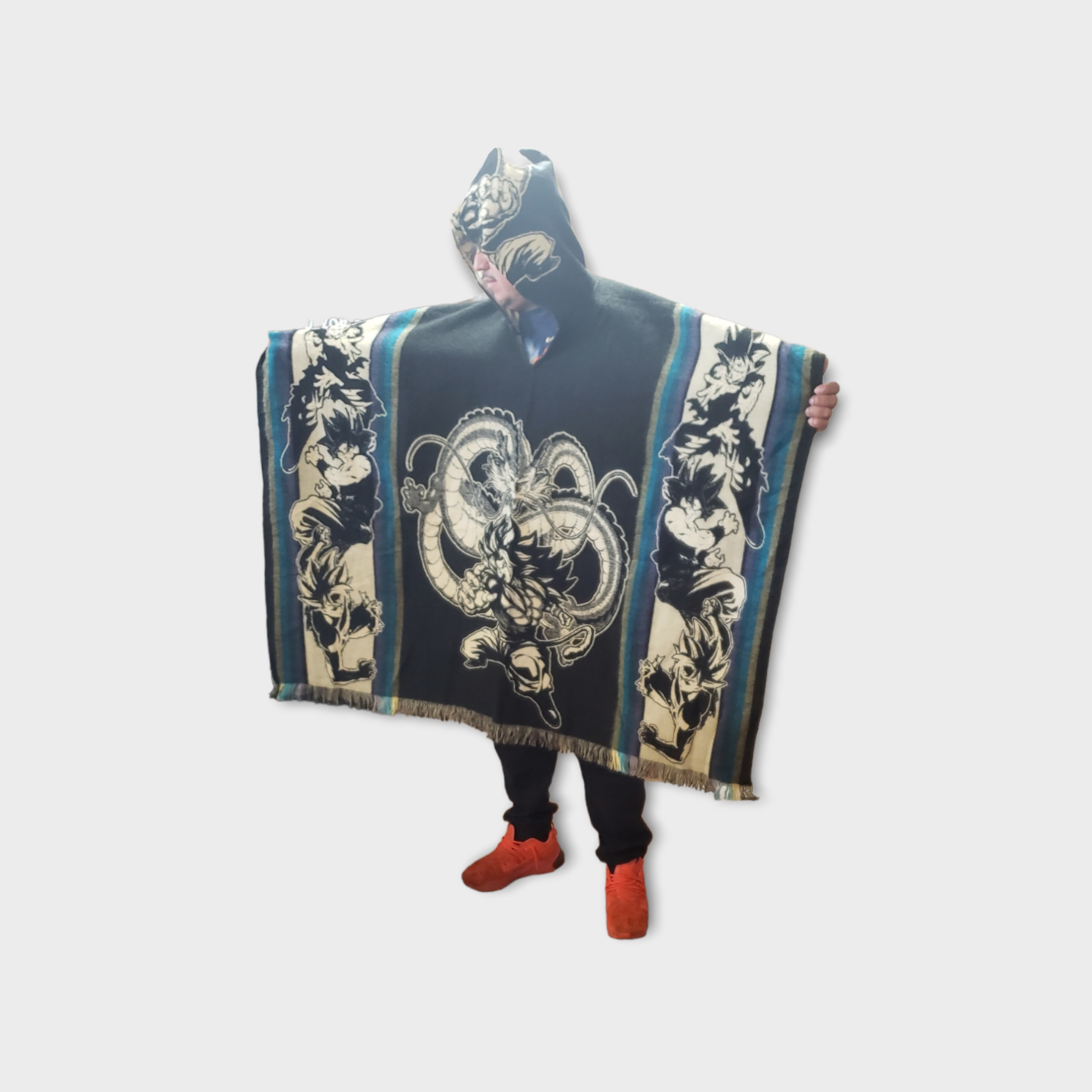 DBZ SS4 Son Goku Knit Poncho
