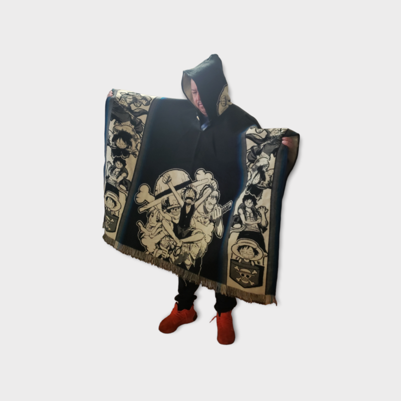 OP Straw Hat Crew Knit Poncho
