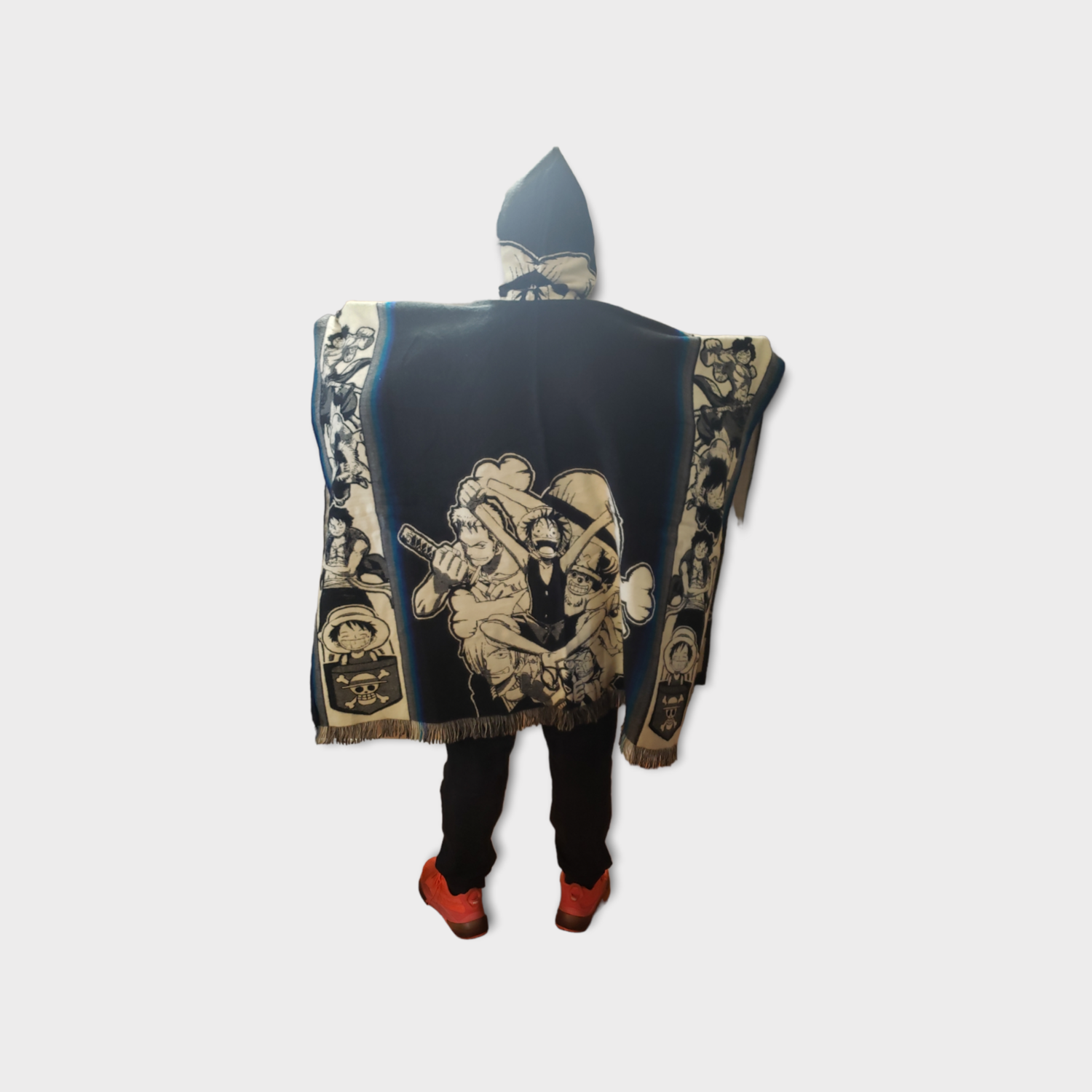 OP Straw Hat Crew Knit Poncho