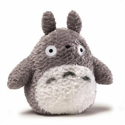 Fluffy Big Totoro 9" Grey Plush