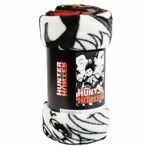 Hunter X Hunter black and white Fleece Throw Blanket