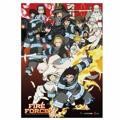 Fire Force Group Scroll