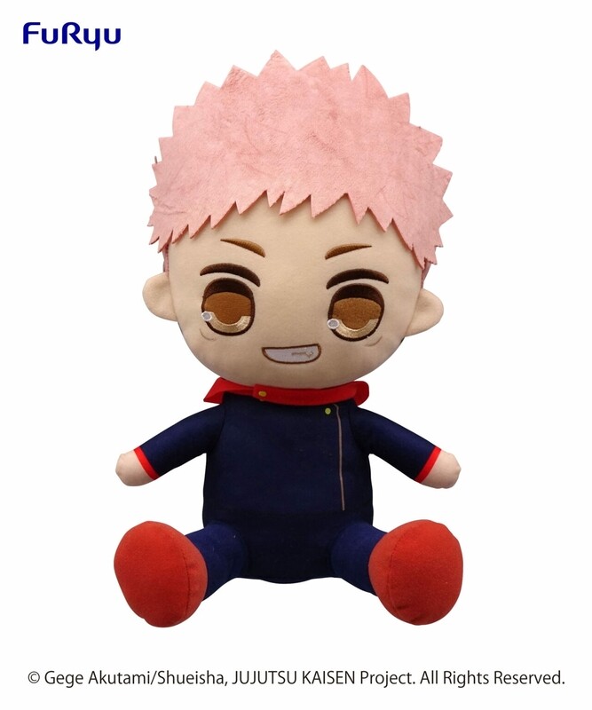 JUJUTSU KAISEN KYURUMARU SUPER Big Plush Toy Yuji Itadori