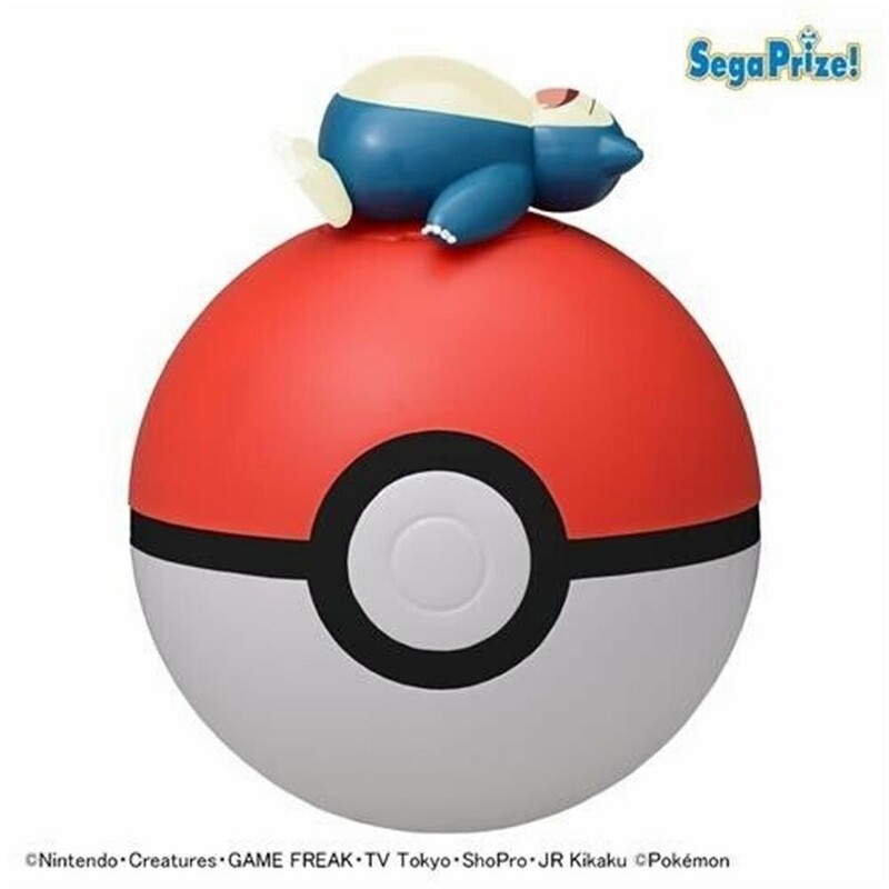 Pokemon Snorlax Pokeball Yurayura Piggy Bank Japan Version