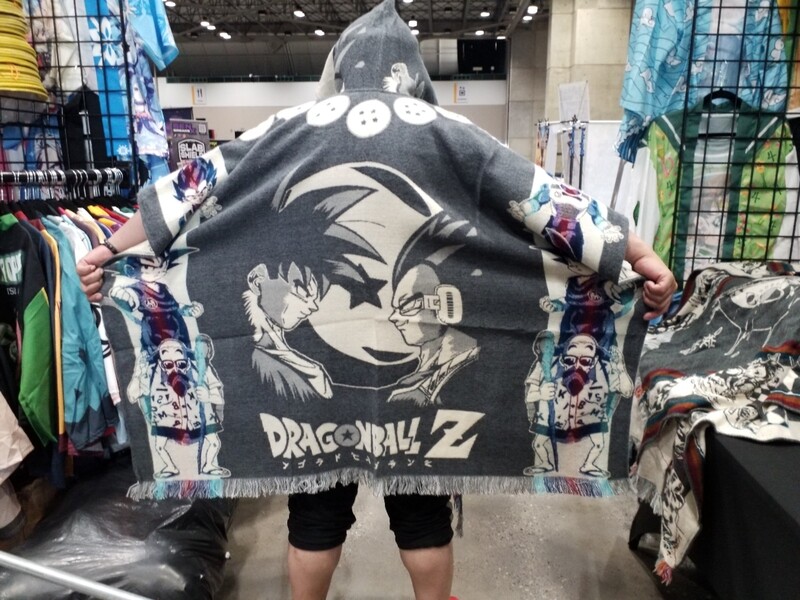 DBZ Goku vs Vegeta Knit Poncho