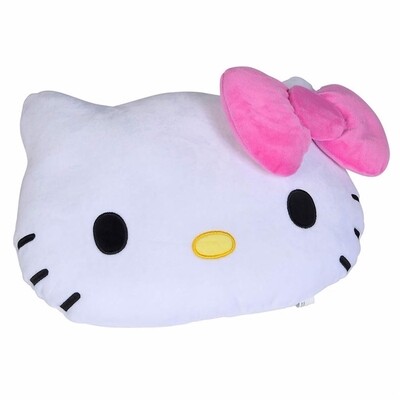 Hello Kitty Face Shape with Pink Bow Squishable Plush Backpack